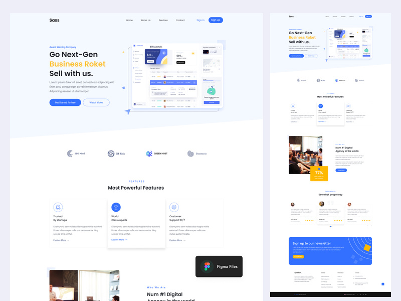 Digital Agency Figma Template by Rony204320 ~ EpicPxls