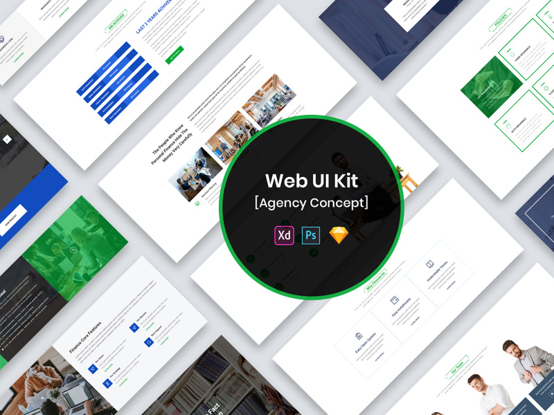 Agency Web UI Kit-02 by 3djagan ~ EpicPxls