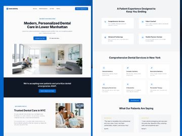 Soho Dental Website Redesign | Modern Dental Clinic UI/UX Landin
