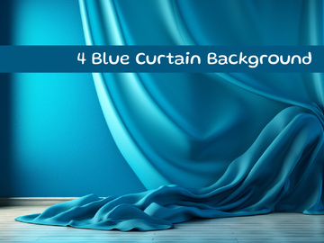 Blue curtain background