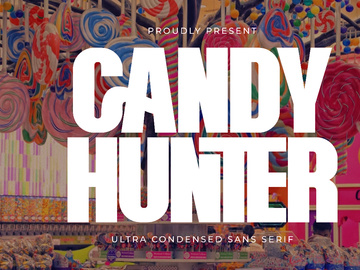 Candy Hunter - Ultra Condensed Sans Serif