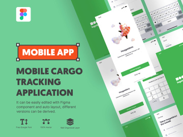 Mobile Cargo Tracking Application | Delivery Application UI KIT
