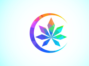 Marijuana leaf. Medical cannabis. Hemp oil. cannabis or marijuana leaf logo