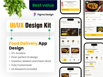 Food Delivery App UI KIt