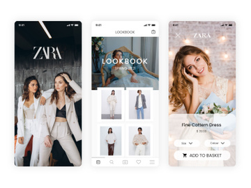 Zara Shopping App Ui Kit