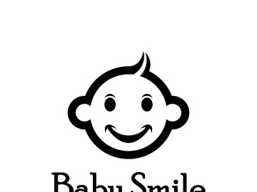 Cute Happy Baby Face Smile Logo Template