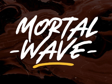 Mortal Wave - Dry Brush Font