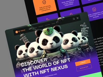 NFT Nexus - Digital Rare NFT Landing Page