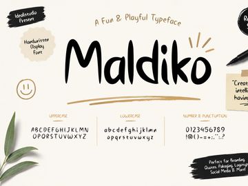 Maldiko – Playful Handwritten Display Font