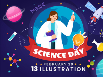 13 National Science Day Illustration