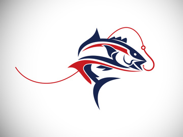 Fishing logo. Fish Logo, Wild Fish Logo, Fly Fishing Logo, Fishing Hook,