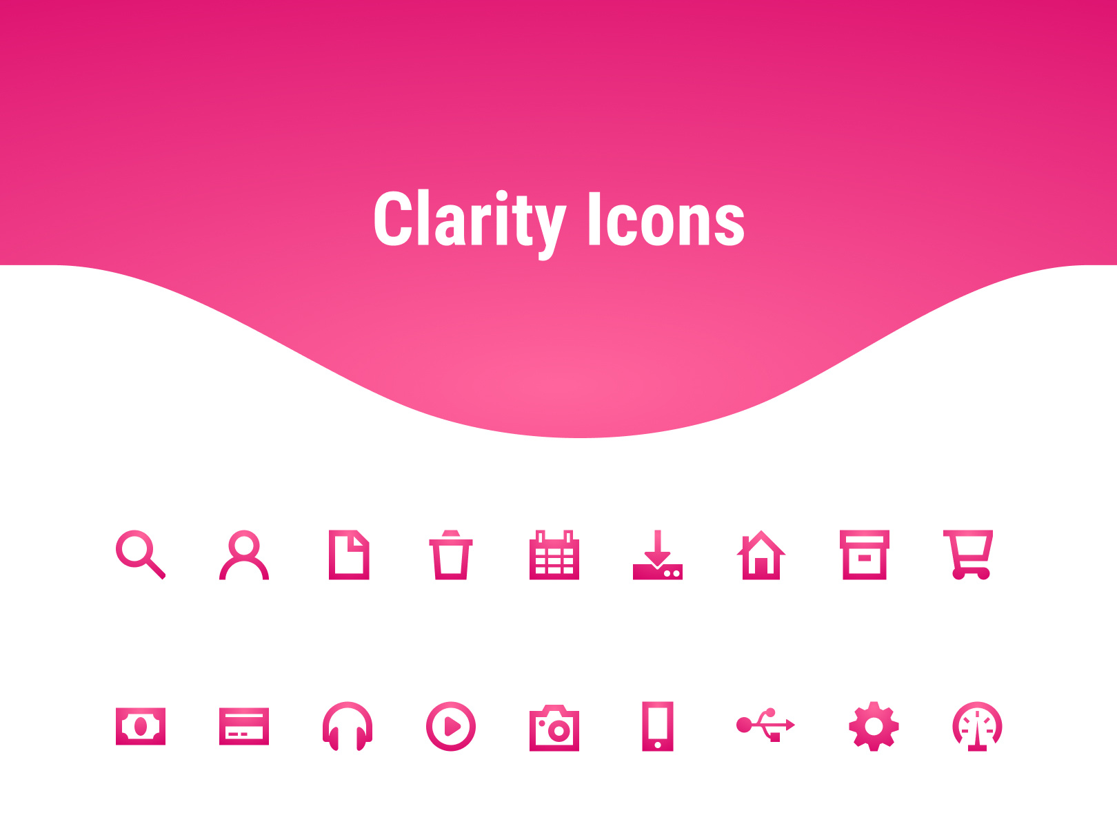 清晰的图标 - 为可见性而生(Clarity Icons - Made for visibility)插图