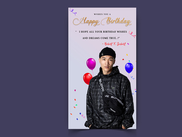 Birthday Party Social Media Post Template