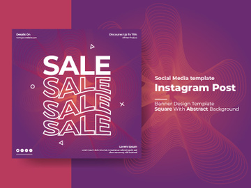 Social media post template