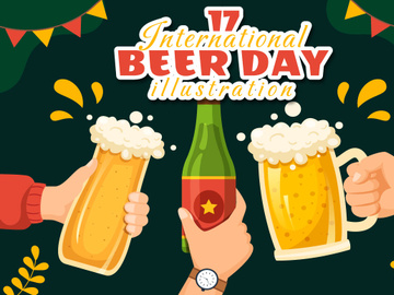 17 International Beer Day Illustration