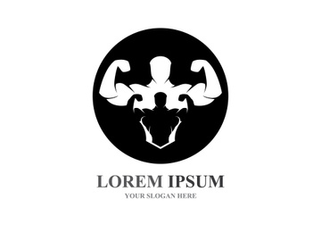 Vector object and Icons for Sport Label  Gym Badge  Fitness Logo Design