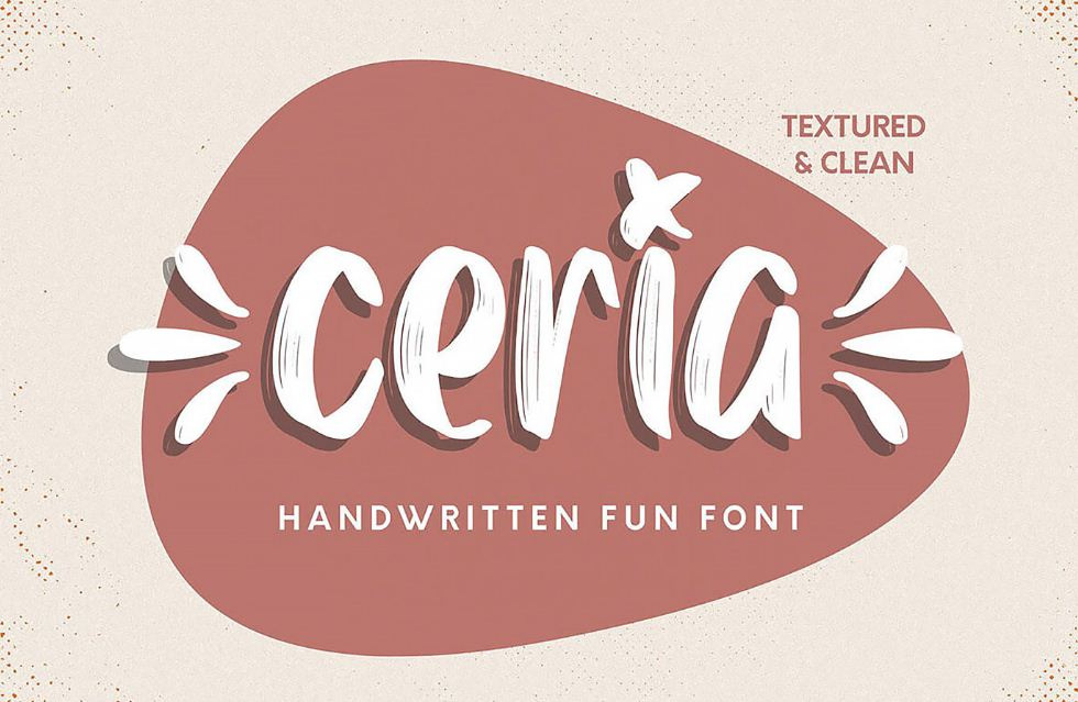 Free Ceria Handwritten Font(Free Ceria Handwritten Font)插图