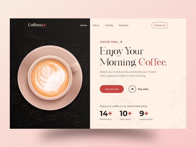 Coffee Shop - Web Header Design by Tanvir Ahammed Tamim ~ EpicPxls