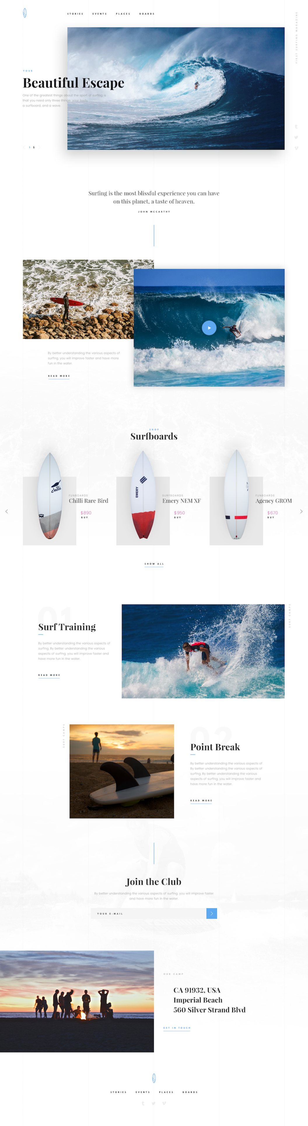 冲浪者的PSD模板(PSD template for surfers)插图