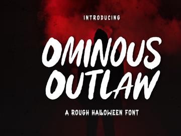 Ominous Outlaw - Rough Display Font