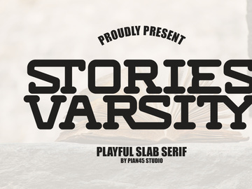 Stories Varsity - Playful Slab Serif