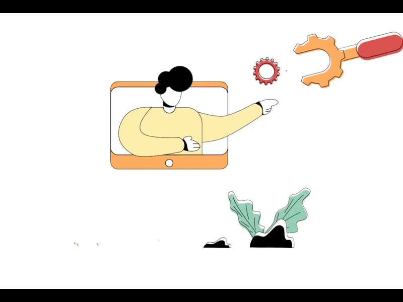 Flat Illustration Animation of Retraining