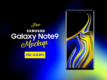 Samsung Galaxy Note 9 Mockup