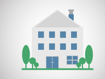 House or home design template vector illustration. Logo for real estate business or company