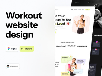 Workout & Fitness Landing Page