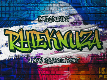 Rhieknuza - Graffiti Font
