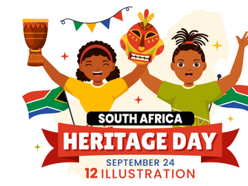 12 Happy Heritage Day South Africa Illustration