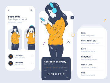 Mobile Music Player Ui Design