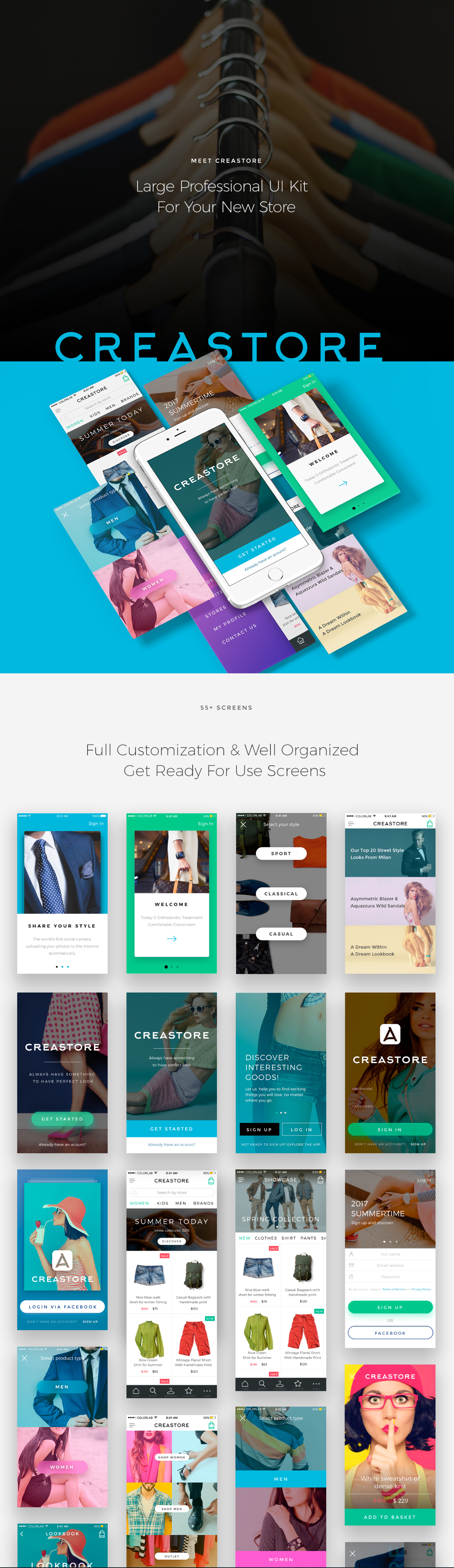 Creastore UI Kit [Sketch]