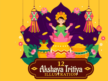 12 Akshaya Tritiya Festival Illustration