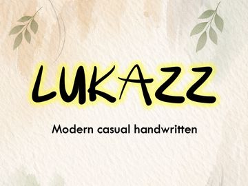 LUKAZZ – Modern Casual Handwritten Font - (TTF-OTF)