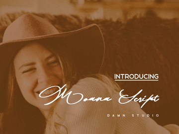 Moana Script - A unique script font