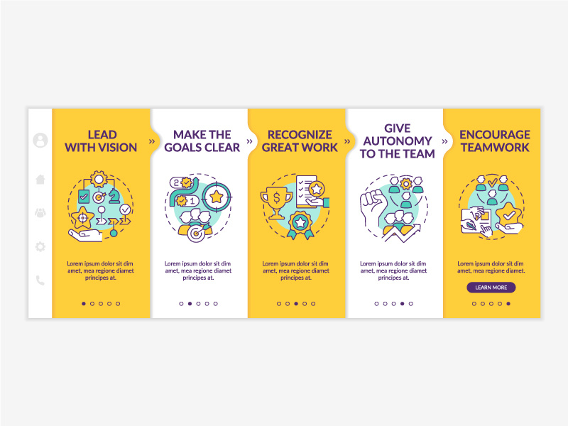 Improving employee motivation yellow onboarding template by ~ EpicPxls