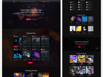 NFT Website Landing Page Design