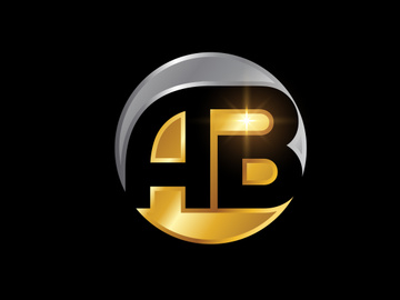 Initial Letter A B Logo Design Vector Template. Graphic Alphabet Symbol For Corporate Business Identity