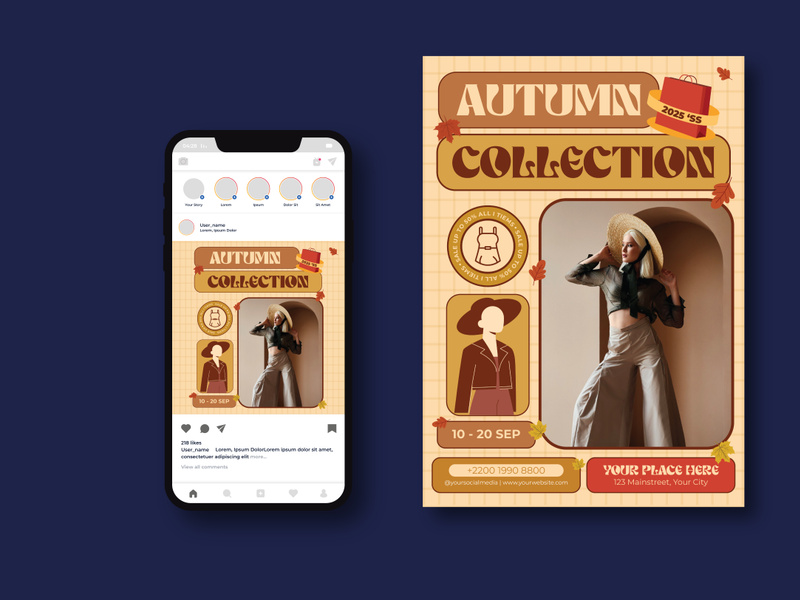 Autumn Collection Flyer by iDoodle ~ EpicPxls