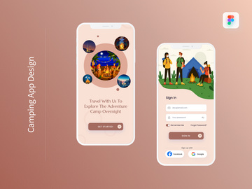 Camping App Design