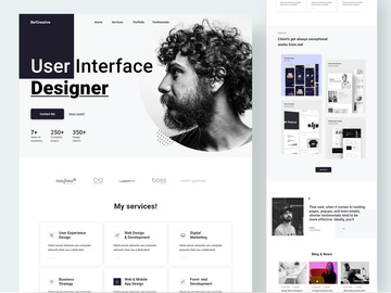 Portfolio landing page
