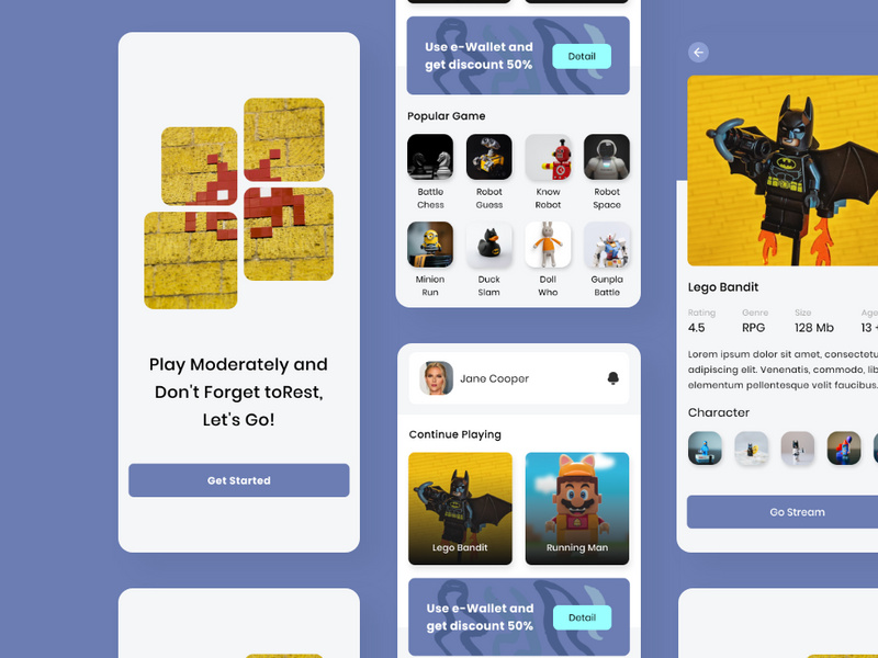 Video Game Mobile App by Panen Creative ~ EpicPxls