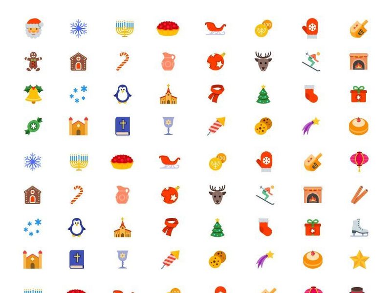 Holiday Icons - 40 Free Festive Winter Icons Pack