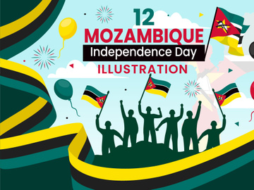 12 Mozambique Independence Day Illustration