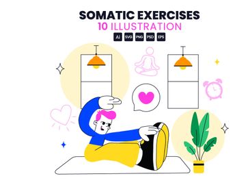 10 Somatic Exercises Illustration