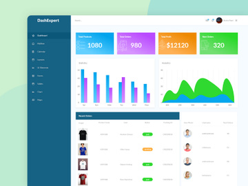 DashExpert Dashboard UI Design
