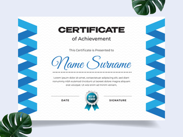 Modern certificate design template