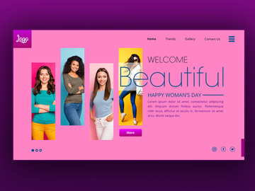 Women's Day sale Landing Page