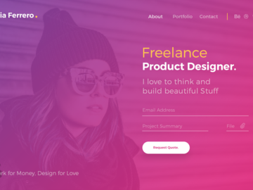 Ferrero Landing Page Template free